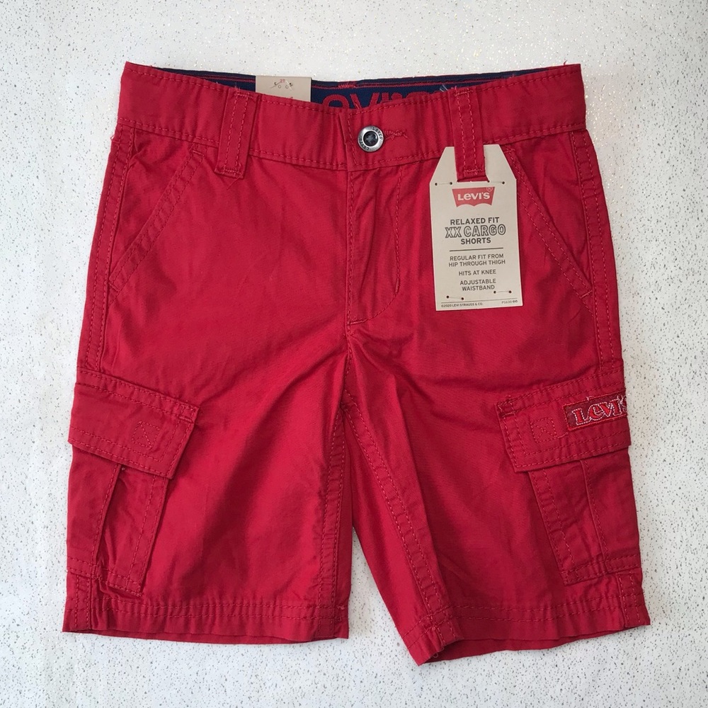 Levi’s Toddler Boy Red Cargo Shorts Size 2T